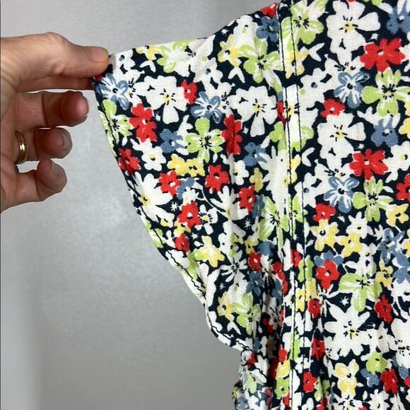 Free People Red and Yellow and Blue Floral Jumpsuit - Picture 4 of 7